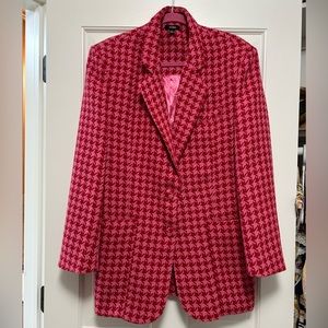 AFRM oversized pink herringbone jacket. Size small. Perfect condition.